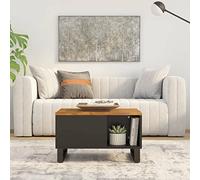 BOWEKAM Home & Garden - Mesa de centro de madera maciza de mango (60 x 50 x 35 cm)