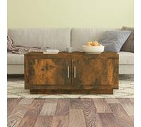 BOWEKAM Home & Garden - Mesa de centro de roble ahumado, 102 x 50 x 45 cm, diseño de muebles de madera