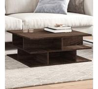 BOWEKAM Home & Garden - Mesa de centro de roble marrón, 70 x 70 x 29 cm, diseño de muebles de madera