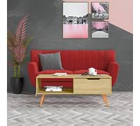 BOWEKAM Home & Garden - Mesa de centro de roble Sonoma 100 x 49,5 x 43 cm, diseño de muebles de madera