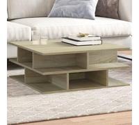 BOWEKAM Home & Garden - Mesa de centro de roble Sonoma 70 x 70 x 29 cm, diseño de muebles de madera