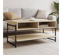 BOWEKAM Home & Garden - Mesa de centro de roble Sonoma 90 x 50 x 45 cm, diseño de muebles de madera