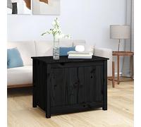 BOWEKAM Home & Garden - Mesa de centro negra 71 x 49 x 55 cm, madera maciza de pino, elección de muebles