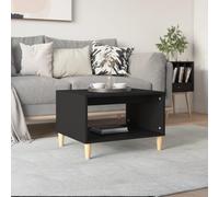 BOWEKAM Home & Garden - Mesa de centro negra de 60 x 50 x 40 cm, diseño de madera