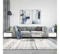 BOWEKAM Home & Garden-Mesas de café 2 piezas, color blanco, 50 x 46 x 35 cm, elección de muebles de madera