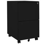 BOWEKAM Home & Garden-Mobile-Archivador Negro 39x45x67 cm Acero-Furniture Choice