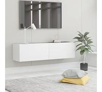 BOWEKAM Home & Garden-Mueble de TV blanco 120 x 30 x 30 cm de madera diseñada para muebles