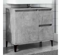 BOWEKAM Home & Garden- Mueble para fregadero de madera de 65 x 33 x 60 cm, color gris