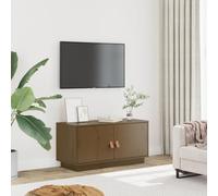 BOWEKAM Home & Garden - Mueble para TV (80 x 34 x 40 cm), color marrón
