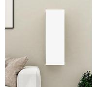 BOWEKAM Home & Garden-Mueble para TV blanco 30,5 x 30 x 90 cm, diseño de madera