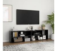 BOWEKAM Home & Garden - Mueble para TV de color negro brillante, 149 x 30 x 52 cm, diseño de madera
