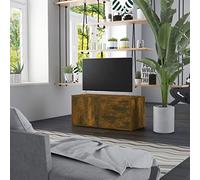 BOWEKAM Home & Garden-Mueble para TV de roble ahumado 80 x 34 x 36 cm, elección de muebles de madera