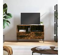BOWEKAM Home & Garden-Mueble para TV de roble ahumado 80 x 36 x 50 cm, elección de muebles de madera