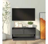 BOWEKAM Home & Garden-Mueble para TV gris 74 x 34 x 40 cm, madera maciza de pino, elección de muebles