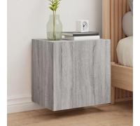 BOWEKAM Home & Garden-Muebles de pared para TV, 2 unidades, color gris, 40,5 x 30 x 40 cm, elección de muebles de madera