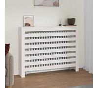 BOWEKAM Home & Garden-Radiator Cover White 108,5 x 19 x 84 cm Madera maciza de pino