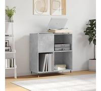 BOWEKAM Home & Garden-Record - Armario de madera de 84,5 x 38 x 89 cm, color gris