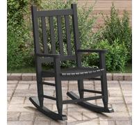 BOWEKAM Home & Garden-Rocking Chair para niños, color negro, madera maciza de álamo, elección de muebles