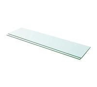 BOWEKAM Home & Garden-Shelf - 2 paneles de cristal transparente de 100 x 25 cm, elección de muebles