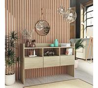 BOWEKAM Home & Garden-Sideboard Sonoma Oak 105 x 30 x 70 cm - Muebles de madera de ingeniería