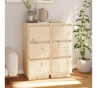 BOWEKAM Home & Garden-Sideboards 2 piezas de 32 x 34 x 75 cm, madera maciza de pino, elección de muebles