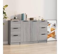 BOWEKAM Home & Garden-Sideboards 3 piezas gris Sonoma Engineered Wood-Furniture Choice