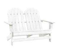 BOWEKAM Home & Garden-Silla Adirondack de jardín de 2 plazas de madera maciza de abeto blanco, elección de muebles