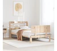 BOWEKAM Home & Garden-Somier con cabecero sin colchón 75 x 190 cm, pequeño mueble individual elección
