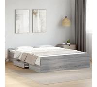 BOWEKAM Home & Garden-Somier con cajones sin colchón, color gris, 140 x 200 cm, elección de muebles