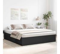 BOWEKAM Home & Garden-Somier sin colchón, color negro, 200 x 200 cm, elección de muebles