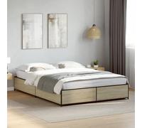 BOWEKAM Home & Garden-Somier sin colchón, roble Sonoma, 140 x 200 cm, elección de muebles