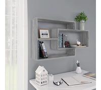 BOWEKAM Home & Garden Sonoma - Estante de pared gris 104 x 20 x 58,5 cm, elección de muebles de madera
