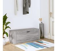 BOWEKAM Home & Garden Sonoma - Zapatero de pared, color gris, 100 x 35 x 38 cm, diseño de madera