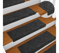BOWEKAM Home & Garden-Stair Mats - Juego de 5 alfombrillas para escalera, color gris, 65 x 21 x 4 cm