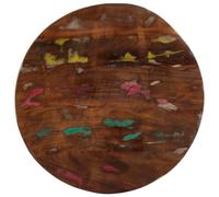 BOWEKAM Home & Garden-Table Top 60x2.5 cm Round Solid Wood Reclaimed-Furniture Choice