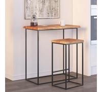 BOWEKAM Home & Garden-Table Top rectangular de 70 x 60 x 2,5 cm, madera maciza de acacia, borde vivo, elección de muebles