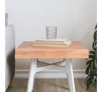 BOWEKAM Home & Garden-Tablero de mesa marrón claro 40 x 40 x (2-6) cm de madera maciza tratada con borde vivo, elección de muebles