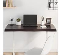 BOWEKAM Home & Garden-Tablero de mesa marrón oscuro 100 x 40 x (2-6) cm, madera maciza tratada, borde vivo, elección de muebles