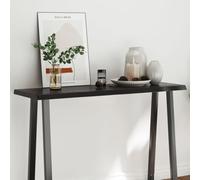BOWEKAM Home & Garden-Tablero de mesa marrón oscuro 120 x 40 x (2-4) cm, madera maciza tratada, borde vivo, elección de muebles