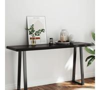 BOWEKAM Home & Garden-Tablero de mesa marrón oscuro 160 x 50 x (2-6) cm, madera maciza tratada, borde vivo, elección de muebles