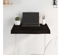 BOWEKAM Home & Garden-Tablero de mesa marrón oscuro 60 x 60 x (2-6) cm de madera maciza tratada de roble