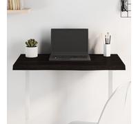 BOWEKAM Home & Garden-Tablero de mesa marrón oscuro 80 x 50 x (2-4) cm, madera maciza tratada, roble, elección de muebles