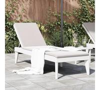BOWEKAM Home & Garden-Tumbona blanca 186 x 60 x 29 cm PP-Furniture Choice