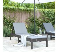 BOWEKAM Home & Garden-Tumbona gris 199,5 x 60 x 74 cm, madera maciza de pino, elección de muebles