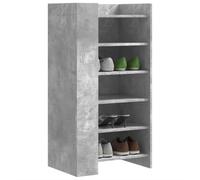 BOWEKAM Home & Garden-Zapatero gris concreto 52 x 37,5 x 100 cm, elección de muebles de madera