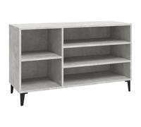 BOWEKAM Home & Garden-Zapatero gris hormigón, 102 x 36 x 60 cm, elección de muebles de madera