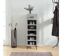 BOWEKAM Home & Garden-Zapatero gris hormigón, 30 x 35 x 105 cm, elección de muebles de madera