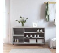 BOWEKAM Home & Garden-Zapatero gris Sonoma 102 x 36 x 60 cm, diseño de madera