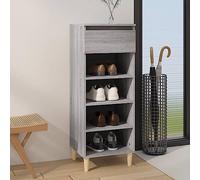 BOWEKAM Home & Garden-Zapatero gris Sonoma 40 x 36 x 105 cm, madera diseñada para muebles