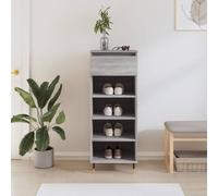 BOWEKAM Home & Garden-Zapatero gris Sonoma 40 x 36 x 105 cm, madera diseñada para muebles